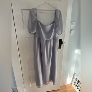 Park & Fifth baby blue bridesmaid dress
